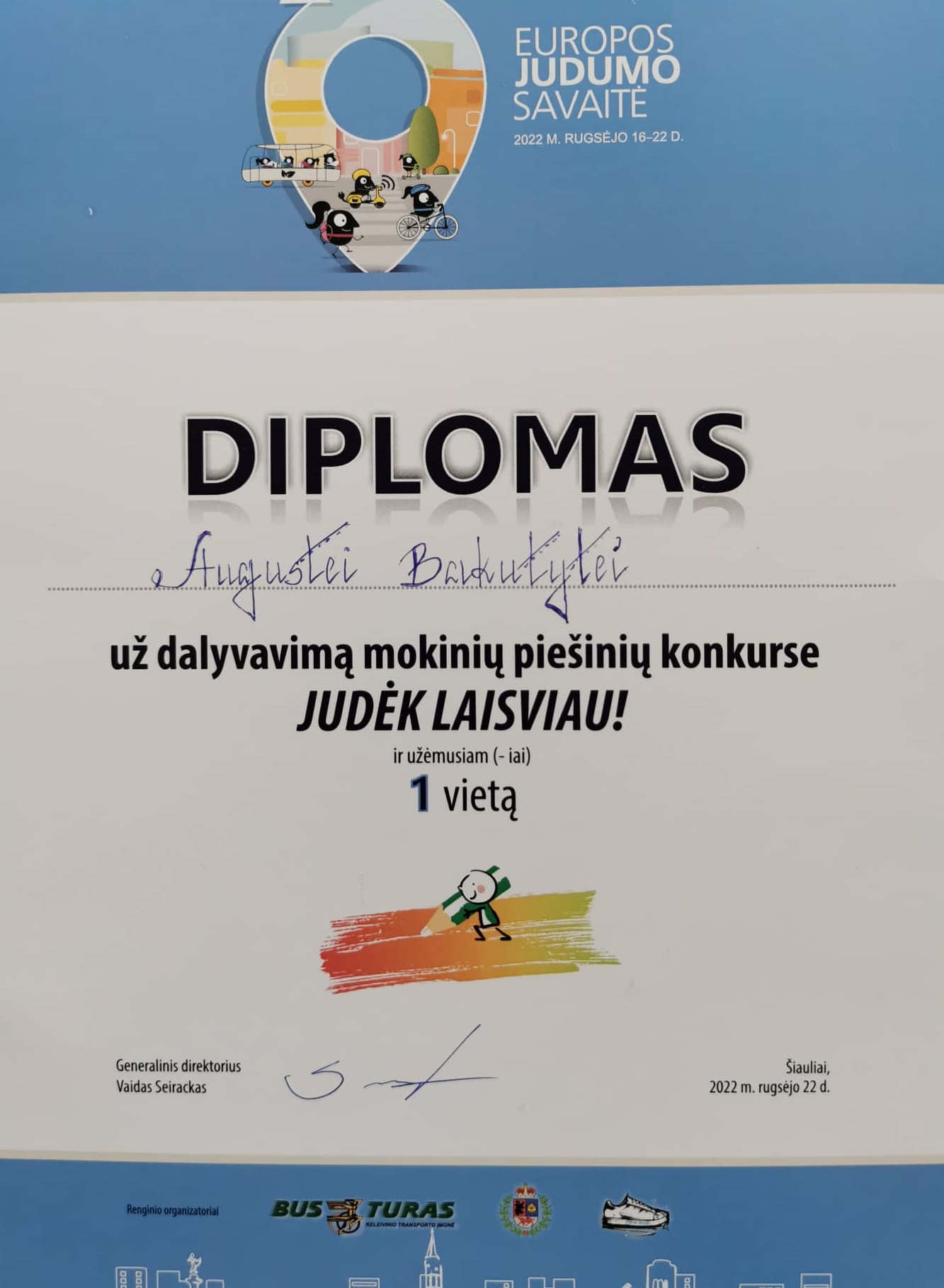 padėka Bakutytei
