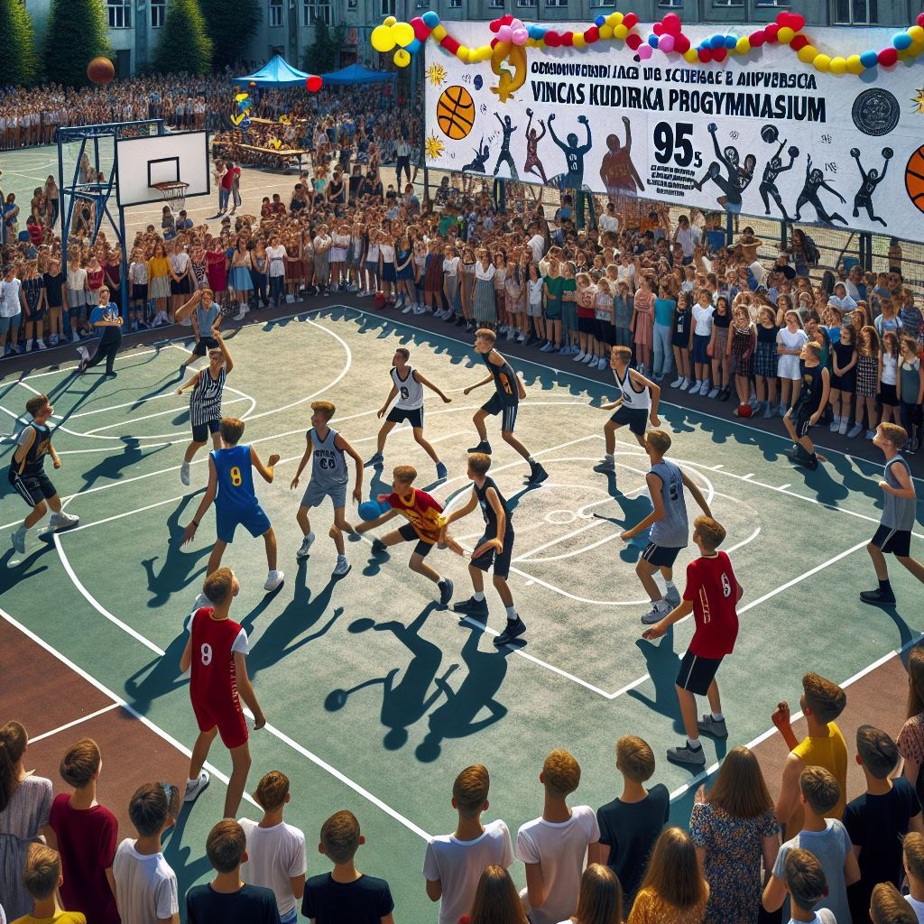 Kviečiame visus registruotis į tarpklasinį 3x3 krepšinio turnyrą Vinco Kudirkos progimnazijos 95- me